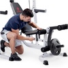 image:imageMarcy Smith Cage Workout Machine Full Body StrengthTraining Home Gym Equipment System with Leg Developer Press Bar PEC Deck and Squat RackBlackWhite