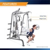 image:imageMarcy Smith Cage Workout Machine Full Body StrengthTraining Home Gym Equipment System with Leg Developer Press Bar PEC Deck and Squat RackBrownSilver