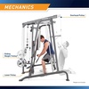 image:imageMarcy Smith Cage Workout Machine Full Body StrengthTraining Home Gym Equipment System with Leg Developer Press Bar PEC Deck and Squat RackBrownSilver