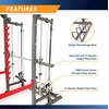 image:imageMarcy Smith Machine Home Gym System SM4903 AllinOne Strength Training Cage with Weight Bench Pulley Squat Rack amp Workout StationGrey