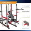 image:imageMarcy Smith Machine Home Gym System SM4903 AllinOne Strength Training Cage with Weight Bench Pulley Squat Rack amp Workout StationGrey
