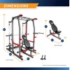 image:imageMarcy Smith Machine Home Gym System SM4903 AllinOne Strength Training Cage with Weight Bench Pulley Squat Rack amp Workout StationGrey