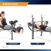 image:imageMarcy Standard Weight Bench Incline with Leg Developer and Butterfly Arms Multifunctional Workout Equipment Workout Equipment for Home Gym Alloy Steel MD389