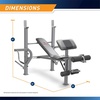 image:imageMarcy Standard Weight Bench Incline with Leg Developer and Butterfly Arms Multifunctional Workout Equipment Workout Equipment for Home Gym Alloy Steel MD389