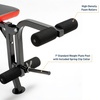 image:imageMarcy Standard Weight Bench with 80lbs to 100 lbs VinylCoated Weight Set for Strength Training Weight Lifting for Personal Home GymBlackRed  100 lbs