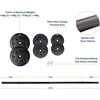 image:imageMarcy Standard Weight Bench with 80lbs to 100 lbs VinylCoated Weight Set for Strength Training Weight Lifting for Personal Home GymBlackRed  100 lbs