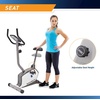 image:imageMarcy Stationary Exercise Indoor Bicycle with 8 Magnetic Resistance LevelsBlackGreySilver