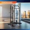 image:imageMarcy Strength Training Home Gym Cage with Pulley System for Weightlifting Bodybuilding Full Body Workout Equipment for Home ExercisePower Tower Cage