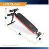 image:imageMarcy Utility Slant Board w Headrest  Folding Design with Adjustable Positions SB4606  Blackred  2900 x 1800 x 5900 inches