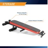 image:imageMarcy Utility Slant Board w Headrest  Folding Design with Adjustable Positions SB4606  Blackred  2900 x 1800 x 5900 inches