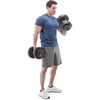 image:imageMarcy 40 lbs Adjustable Dumbbell Set with Collars for Home Gym Bodybuilding Weight Training Strength TrainingBLACK
