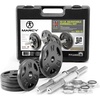 image:imageMarcy 40 lbs Adjustable Dumbbell Set with Collars for Home Gym Bodybuilding Weight Training Strength TrainingChrome