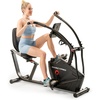 image:imageMarcy Dual Action Cross Training Recumbent Exercise Bike with Arm Exercisers Gym Equipment for Work from Home Fitness Black JX7301