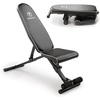 image:imageMarcy Foldable Adjustable Utility Weight Bench Strength Training Home Gym for Full Body WorkoutBlack  Assembly Free