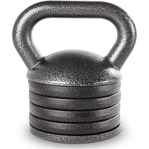 image:imageApex 20lb Adjustable Cast Iron Kettlebell Handle Compatible with 1 Weight Plates Up to 50lb Load Capacity for Strength Training Weightlifting Home Workouts