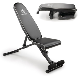 image:imageMarcy Foldable Adjustable Utility Weight Bench Strength Training Home Gym for Full Body WorkoutBlack  Assembly Free