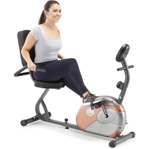 image:imageMarcy Home Fitness Personal Exercise Bike with Adjustable Magnetic Resistance for Cardio Workout and Cycle TrainingCopper  Recumbent