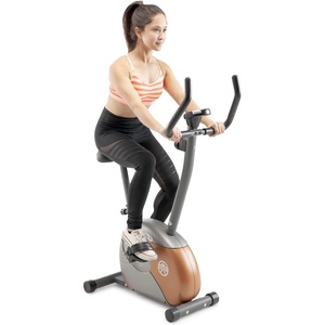 image:imageMarcy Home Fitness Personal Exercise Bike with Adjustable Magnetic Resistance for Cardio Workout and Cycle TrainingGrey  Upright