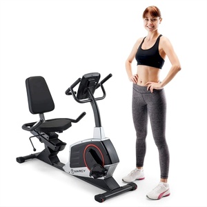 image:imageMarcy Regenerating Recumbent Exercise Bike with Adjustable Seat Pulse Monitor and Transport Wheels ME706