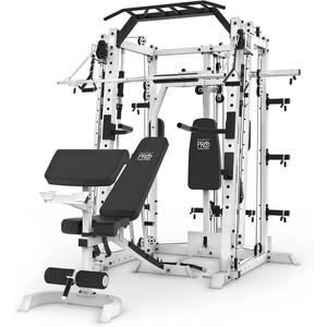 image:imageMarcy Smith Machine Cage System Home Gym Multifunction Rack Customizable Training StationWhite