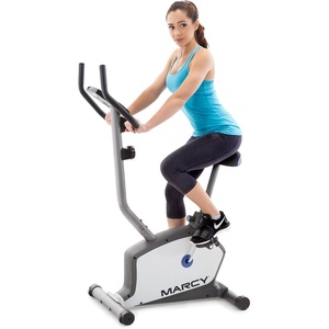 image:imageMarcy Stationary Exercise Indoor Bicycle with 8 Magnetic Resistance LevelsBlackGreySilver