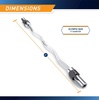 image:imageMarcy Solid Steel Olympic Weight Bar and Weight Plate Collars ChromePlated Exercise Weightlifting Bar SOC49