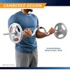image:imageMarcy 1 inch Standard Curl Bar with SpinLock Collars Weightlifting Strength Training Home Gym Accessory for Triceps and BicepsTwoPiece