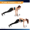 image:imageMarcy 14 Adjustable Chrome Threaded Dumbbell Handles for Standard Weight Plates with 1 Diameter Center TDH141
