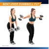 image:imageMarcy 14 Adjustable Chrome Threaded Dumbbell Handles for Standard Weight Plates with 1 Diameter Center TDH141