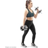 image:imageMarcy 14 Adjustable Chrome Threaded Dumbbell Handles for Standard Weight Plates with 1 Diameter Center TDH141