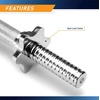 image:imageMarcy 14 Adjustable Chrome Threaded Dumbbell Handles for Standard Weight Plates with 1 Diameter Center TDH141