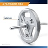 image:imageMarcy Threaded Chrome Steel Curl Bar with Collars for All Standard Plates Free Weightlifting Accessory for Home Gym TCB48R
