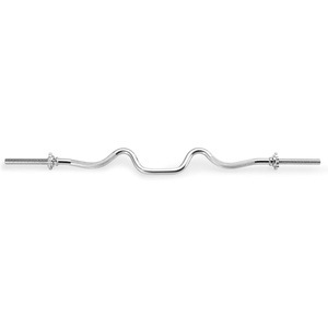 image:imageMarcy 1 inch Standard Curl Bar with SpinLock Collars Weightlifting Strength Training Home Gym Accessory for Triceps and BicepsOnePiece