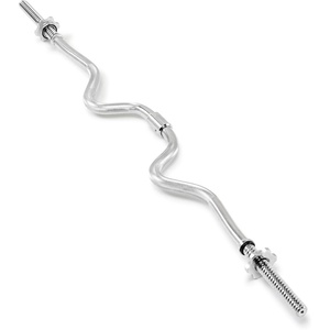 image:imageMarcy 1 inch Standard Curl Bar with SpinLock Collars Weightlifting Strength Training Home Gym Accessory for Triceps and BicepsTwoPiece