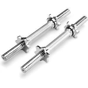image:imageMarcy 14 Adjustable Chrome Threaded Dumbbell Handles for Standard Weight Plates with 1 Diameter Center TDH141