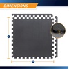 image:imageMarcy EVA Foam Interlocking Flooring Mat High Density NonSlip Tiles for Fitness Equipment Workout Cushion and Floor ProtectionBlack  05 Inch  6 Tiles 24 Sq Ft