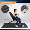 image:imageMarcy EVA Foam Interlocking Flooring Mat High Density NonSlip Tiles for Fitness Equipment Workout Cushion and Floor ProtectionBlack  075 Inch  6 Tiles 24 Sq Ft