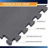 image:imageMarcy EVA Foam Interlocking Flooring Mat High Density NonSlip Tiles for Fitness Equipment Workout Cushion and Floor ProtectionBlack  075 Inch  6 Tiles 24 Sq Ft