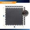 image:imageMarcy EVA Foam Interlocking Flooring Mat High Density NonSlip Tiles for Fitness Equipment Workout Cushion and Floor ProtectionBlack  075 Inch  6 Tiles 24 Sq Ft