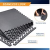 image:imageMarcy EVA Foam Interlocking Flooring Mat High Density NonSlip Tiles for Fitness Equipment Workout Cushion and Floor ProtectionBlack  075 Inch  6 Tiles 24 Sq Ft