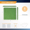 image:imageMarcy EVA Foam Interlocking Flooring Mat High Density NonSlip Tiles for Fitness Equipment Workout Cushion and Floor ProtectionGreen  05in  Turf Top 6 Tiles 24sq Ft