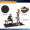 image:imageMarcy EVA Foam Interlocking Flooring Mat High Density NonSlip Tiles for Fitness Equipment Workout Cushion and Floor ProtectionMulti  075 Inch  Rubber Top 6 Tiles 24 Sq Ft