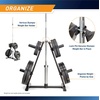 image:imageMarcy Olympic Weight Plate Tree for 2Inch Plates Weight Storage RackAFrame  Black