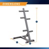 image:imageMarcy Olympic Weight Plate Tree for 2Inch Plates Weight Storage RackLFrame  Black