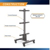 image:imageMarcy Olympic Weight Plate Tree for 2Inch Plates Weight Storage RackSquare w Wheels  Black