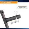 image:imageMarcy Olympic Weight Plate Tree for 2Inch Plates Weight Storage RackTriangular  Black