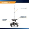 image:imageMarcy Olympic Weight Plate Tree for 2Inch Plates Weight Storage RackTriangular  Black