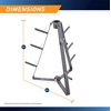 image:imageMarcy Plate Tree for Standard Size Weight PlatesStorage Rack for Exercise Weights PT36