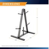 image:imageMarcy Standard Weight Plate Tree for 1Inch Plates for Home Gym 300 lb Max Capacity PT5733