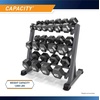 image:imageMarcy Weight Storage Organizer Racks for Dumbbells Kettlebells Weight PlatesDark Grey 3Tier DB Rack